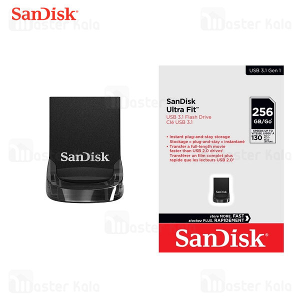 فلش مموری 256 گیگابایت سن دیسک SanDisk Ultra Fit SDCZ430 USB 3.1